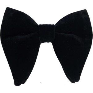 Velvet Bow Ties for Men Black
